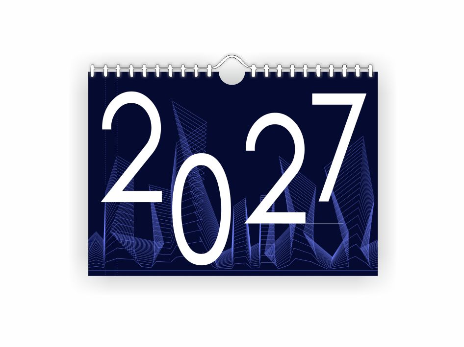 Календар настінний А3 Vivay на 2027 рік