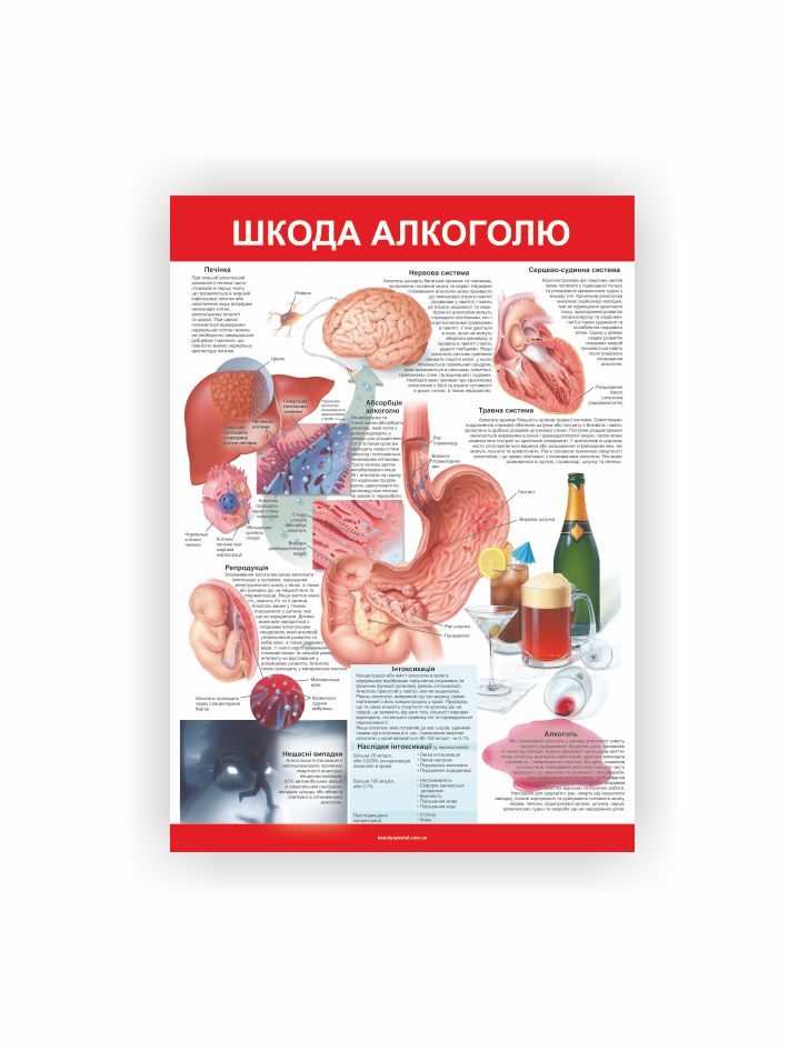 Плакат “Шкода алкоголю”